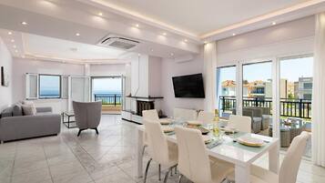 Vila Deluks, 3 kamar tidur, balkon, pemandangan pantai | Area keluarga