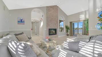 TV, fireplace, foosball, offices