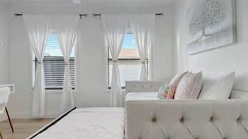 2 bedrooms, iron/ironing board, travel crib, WiFi