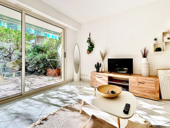 Living area - Les Jardins Marins | Parking Gratuits - Vue Mer (Roquebrune-Cap-Martin)