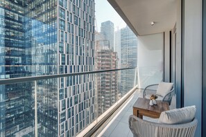 Departamento de lujo, varias camas, vista a la ciudad | Vista desde la habitación
