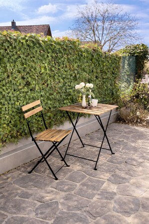 Outdoor dining - Charming apartment Roding with 3 bedrooms (Roding)