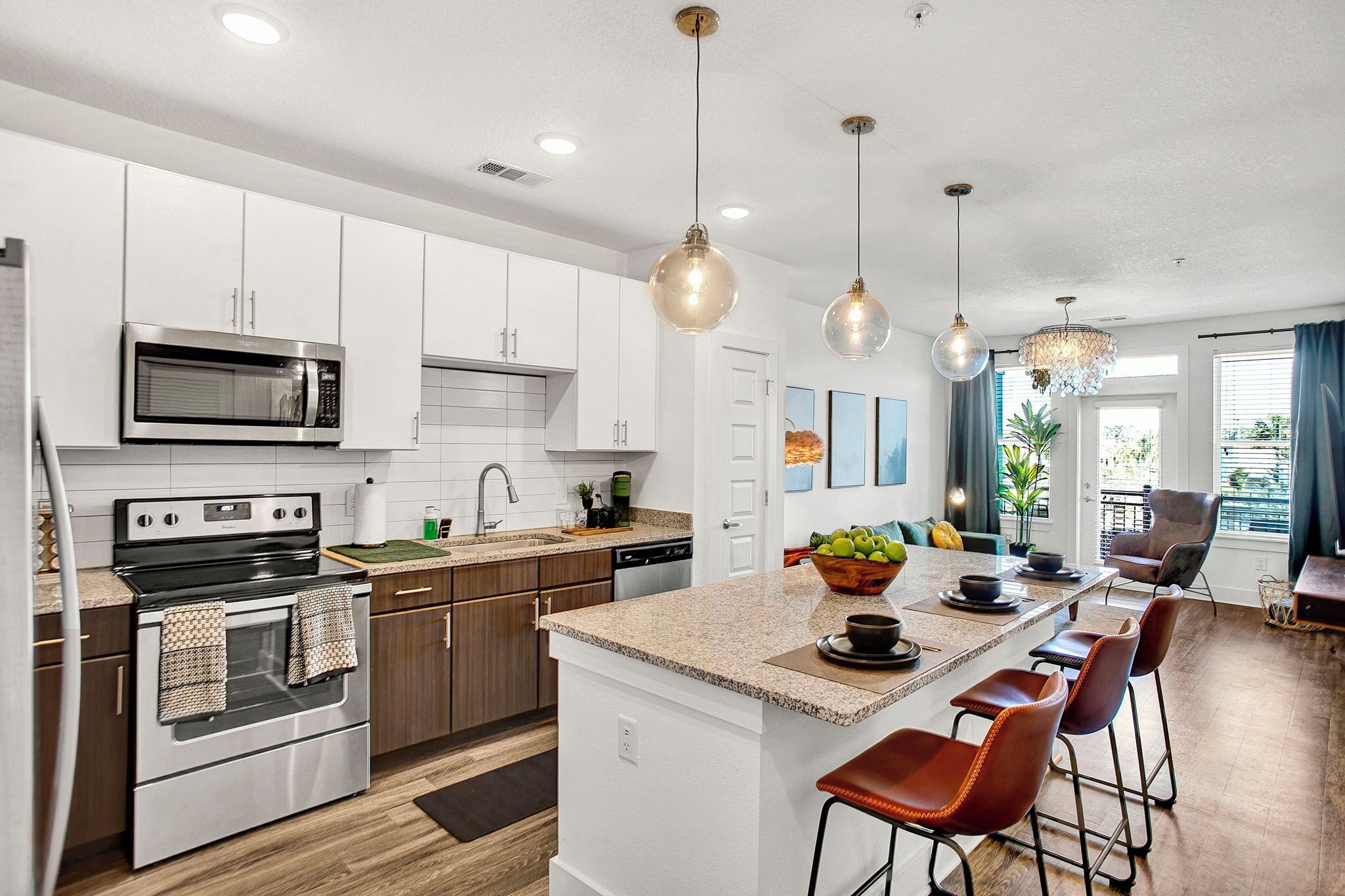 Microwave, oven, stovetop, dishwasher