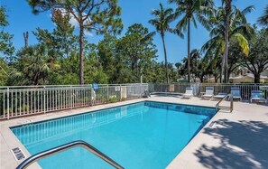 Outdoor pool, a heated pool - Tarpon Cove Escape—Spacious 3BR, Garage, Pools & Minutes to Gulf Beaches (Naples)