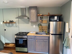 Microwave, oven, stovetop - Cozy studio in wonderful Decatur with refreshing AC and heat, and private deck. (Decatur)
