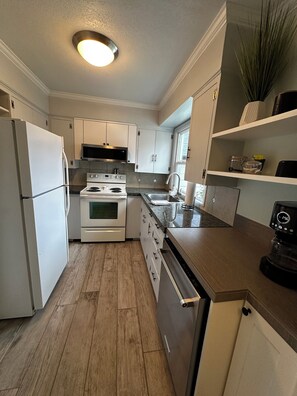 Microwave, oven, stovetop, dishwasher