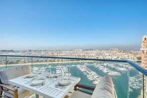 Luxury Apartment, Sea View | Balcony view - PVH - Luxurious 2BR - Atlantic Oceana (Dubai)