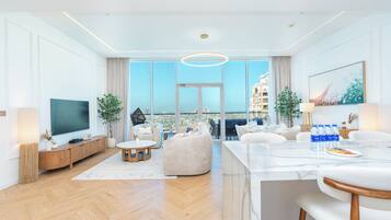 ลักซ์ชัวรี่อพาร์ทเมนท์, วิวทะเล | ห้องนั่งเล่น