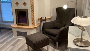 Einnar hæðar einbýlishús | Stofa