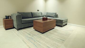 Deluxe-Suite, 1 King-Bett, Kochnische | Wohnbereich