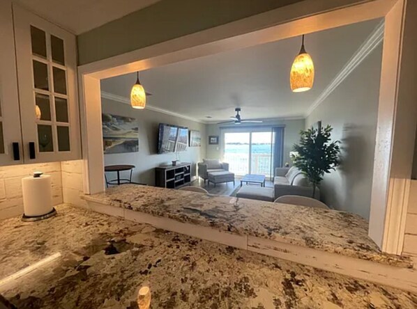 Interior - Waterfront-Beach-Swimming-Fishing-Dock-Double sized private Balcony (Mary Esther)