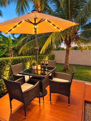 Outdoor dining - Entire rental unit in Calibishie, Dominica (Calibishie)