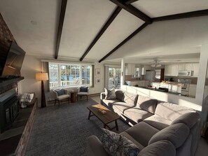 Smart TV, fireplace - 5 Bedrooms | Water Views | Private Pond Beach | Outdoor Shower (Brewster)