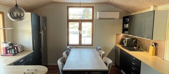 Idyllic wooden house apartment