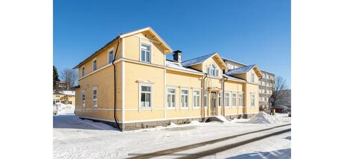 Idyllic wooden house apartment