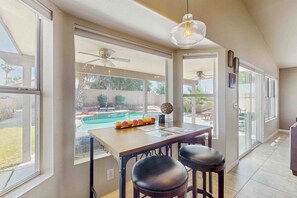 Dining - 3BR Home w/ Den - Private Pool, Yard & Pool Table (Avondale)