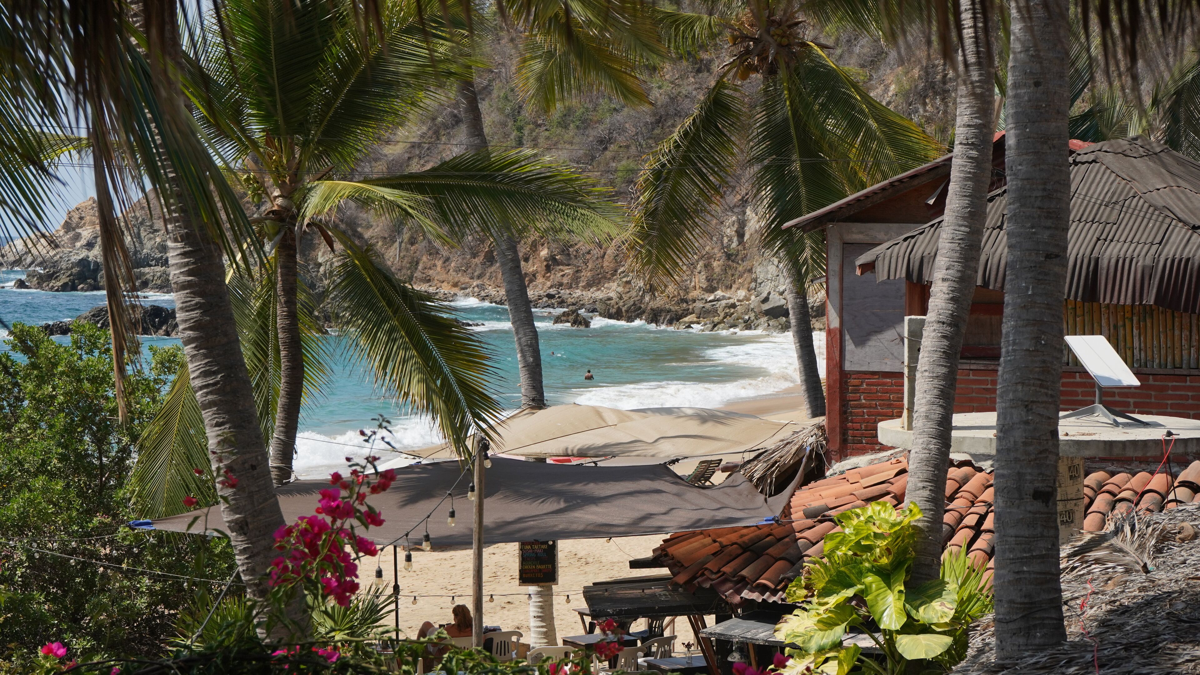 Vista a la playa o el mar
