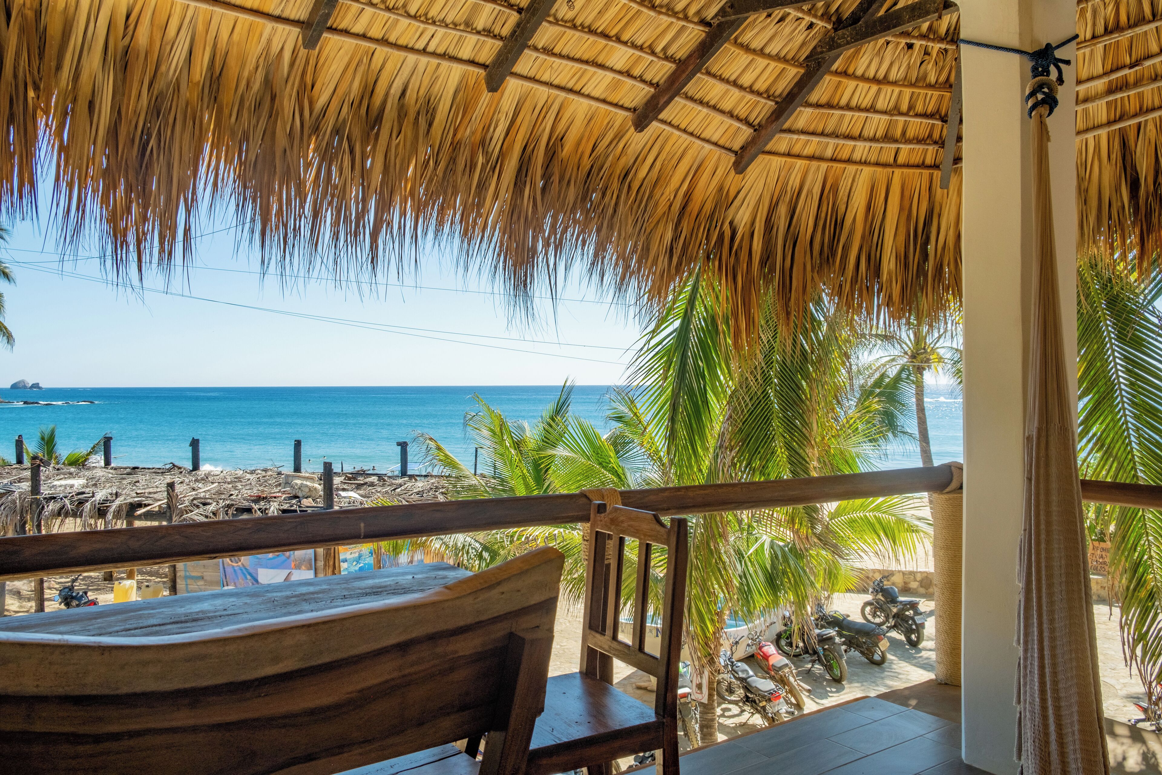 Habitación La Cuatro (Habitación panorámica, terraza, hamaca y vista a la playa) | Terraza o patio