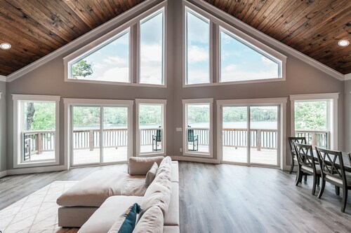 Stunning Smith Lake Retreat Dock Sauna 5BR Sleeps 14 Arley Area