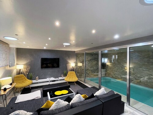 Luxury apartment with heated indoor pool