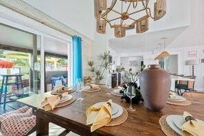 Dining - 7BR Coastal Retreat: Heated Pool | Hot Tub | Games (Bradenton)