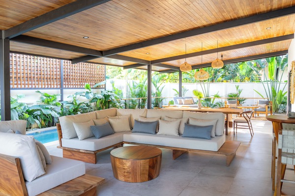 The perfect terrace for sunset cocktails and morning yoga