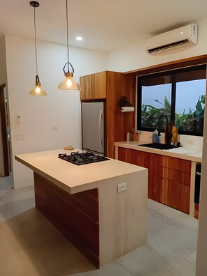 Oven, stovetop, dishwasher, coffee/tea maker - Casa Marea • Modern 2BR W/pool • 5 Min Walk to Beach (Playa Hermosa)