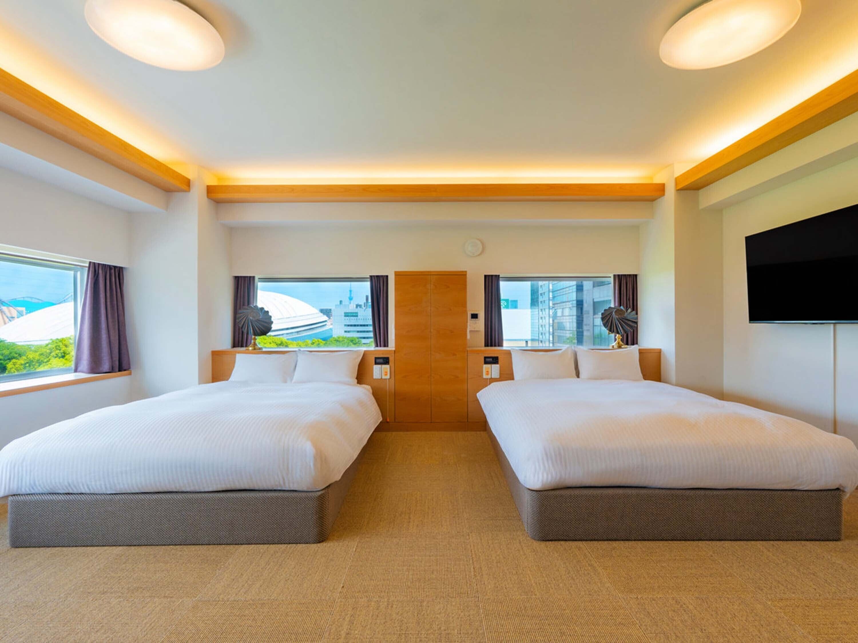 Group Stay Room, Non Smoking | Down duvets, desk, free WiFi, bed sheets