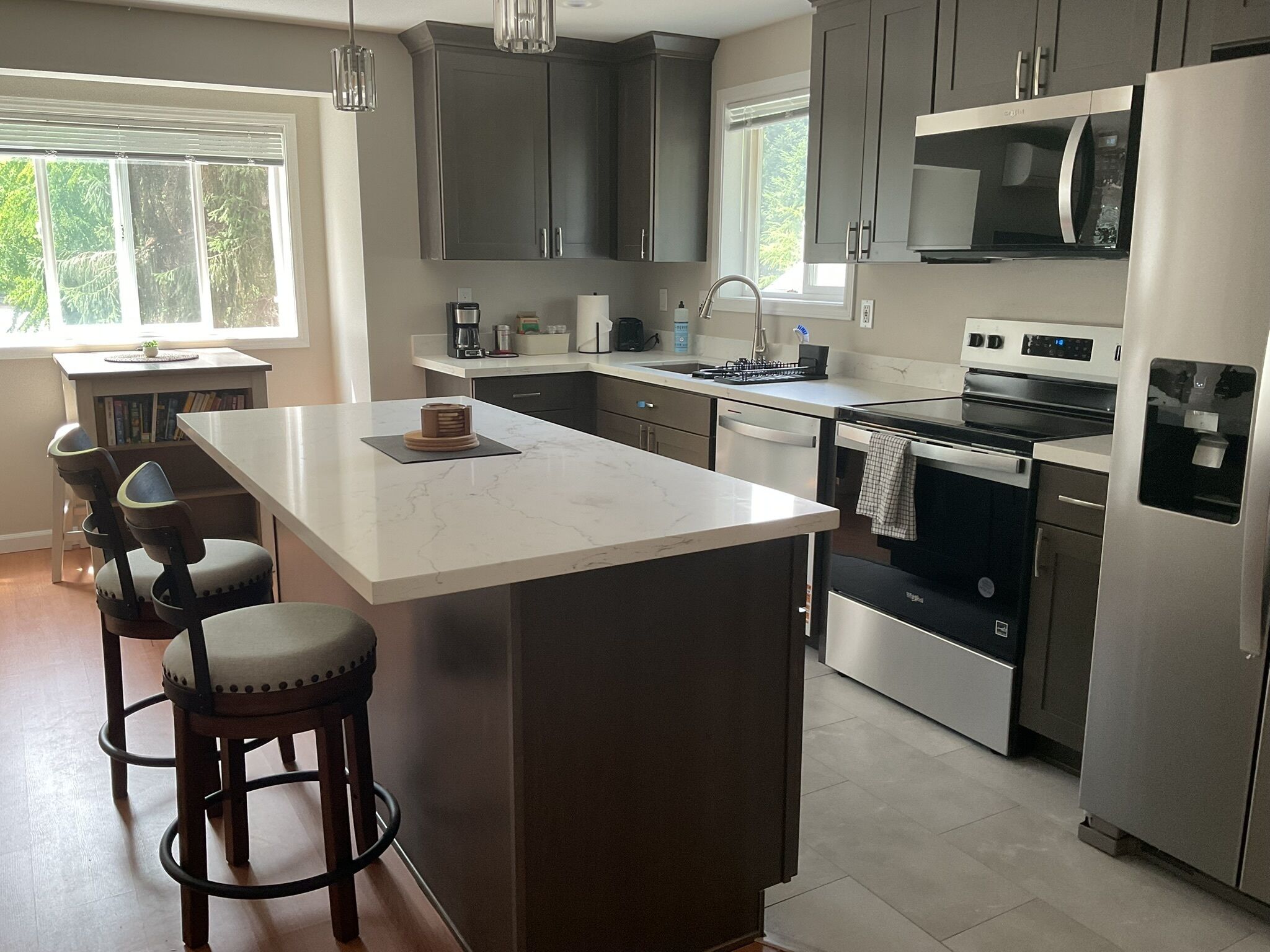 Microwave, oven, stovetop, dishwasher