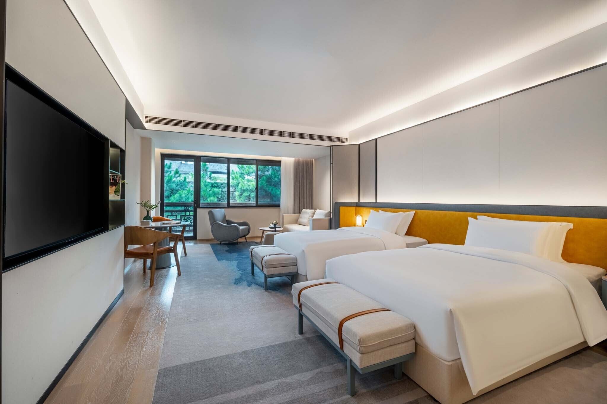 Panoramic Twin Room | Individually decorated, individually furnished, desk, laptop workspace