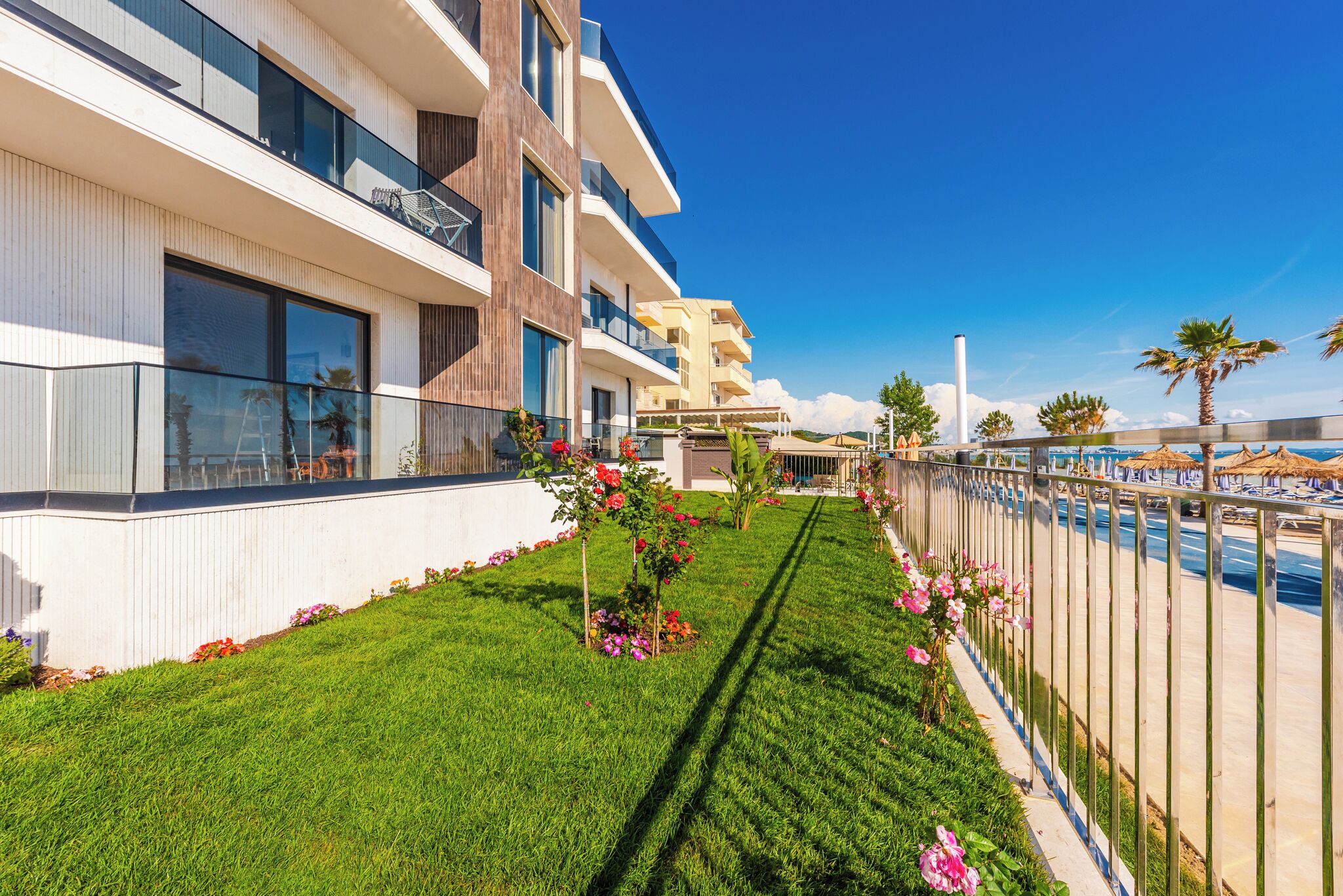 A szálláshely homlokzata