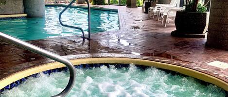 Indoor pool, a heated pool