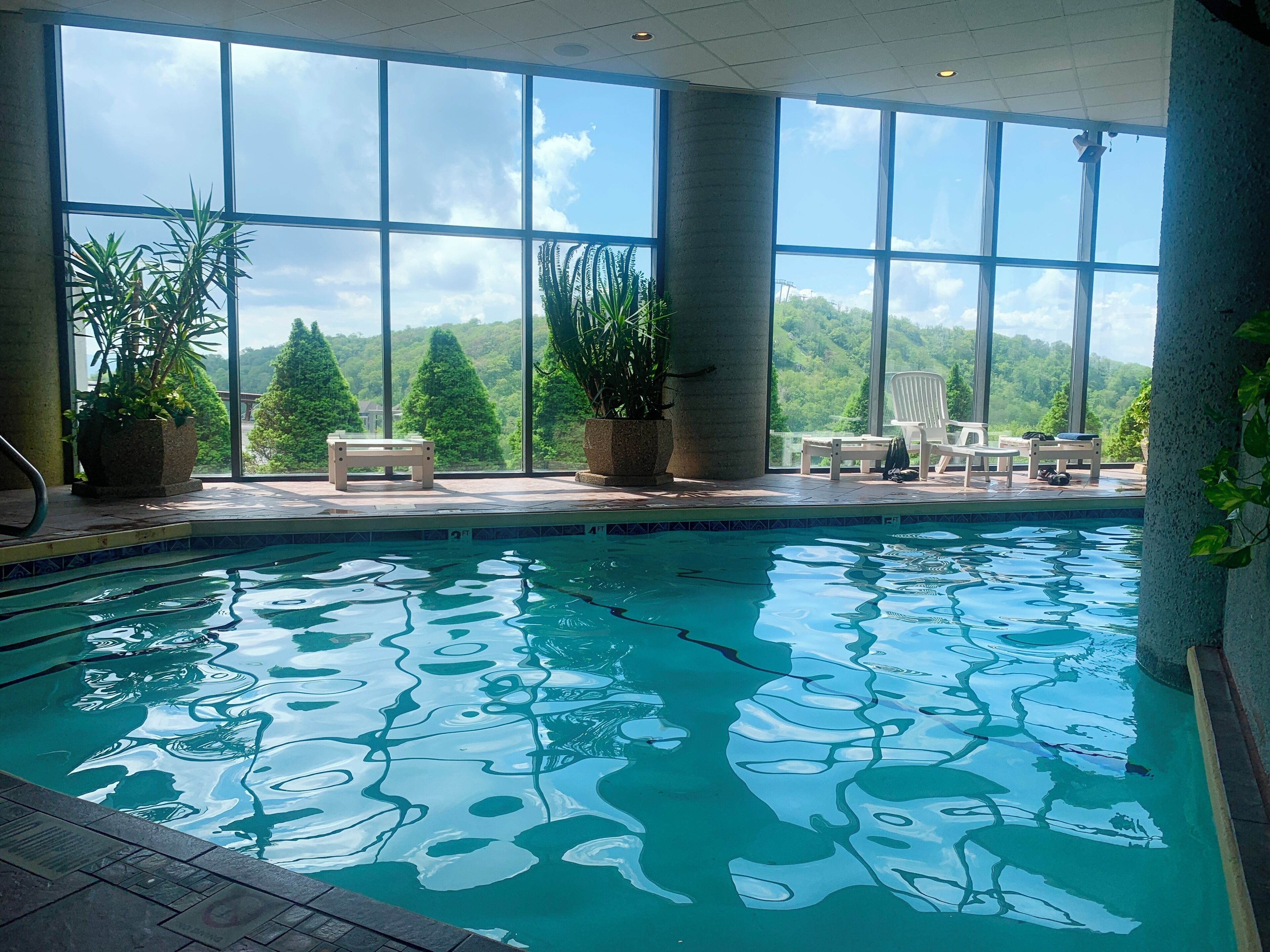 Indoor pool, a heated pool