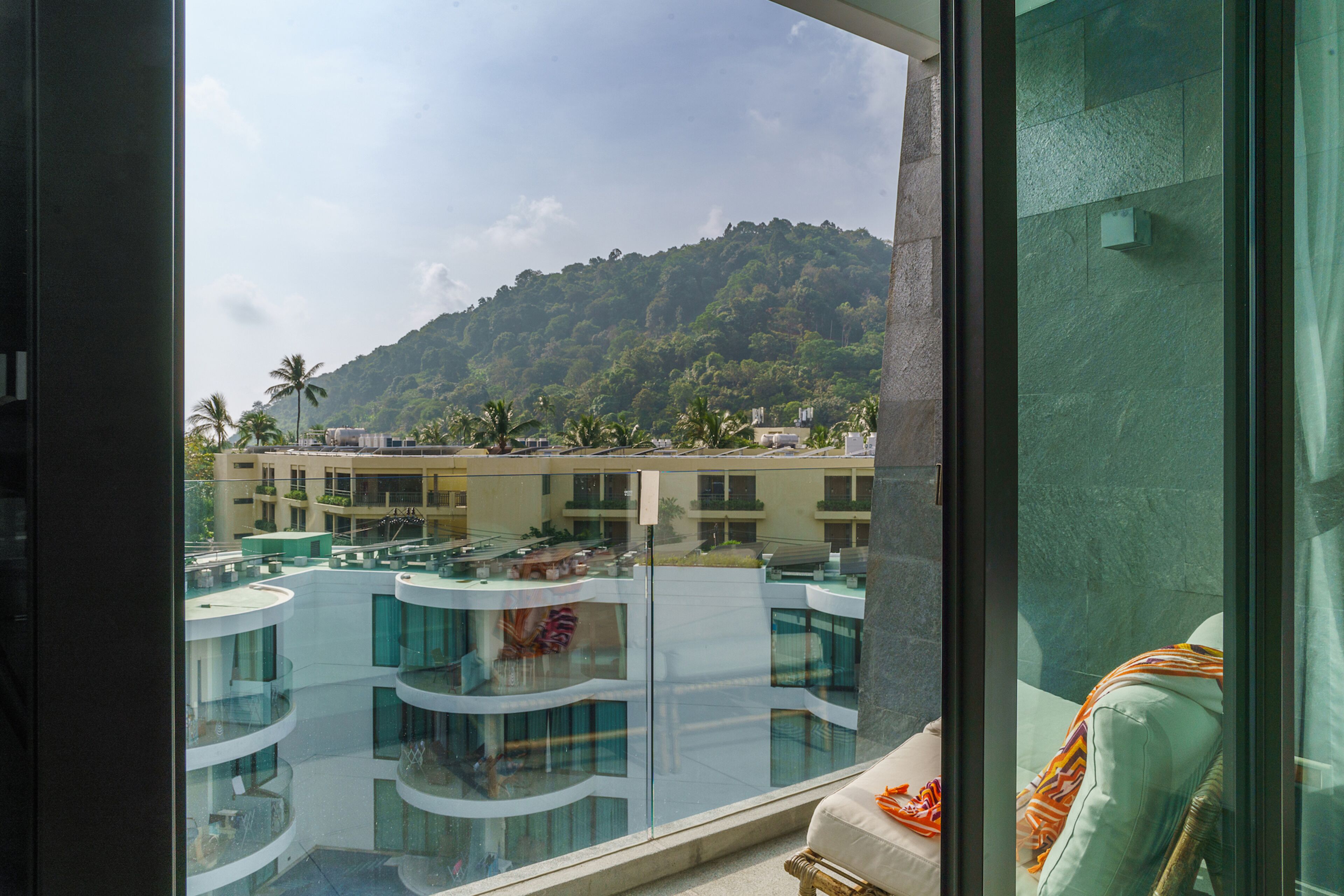 Apartemen Keluarga, pemandangan bukit | Balkon