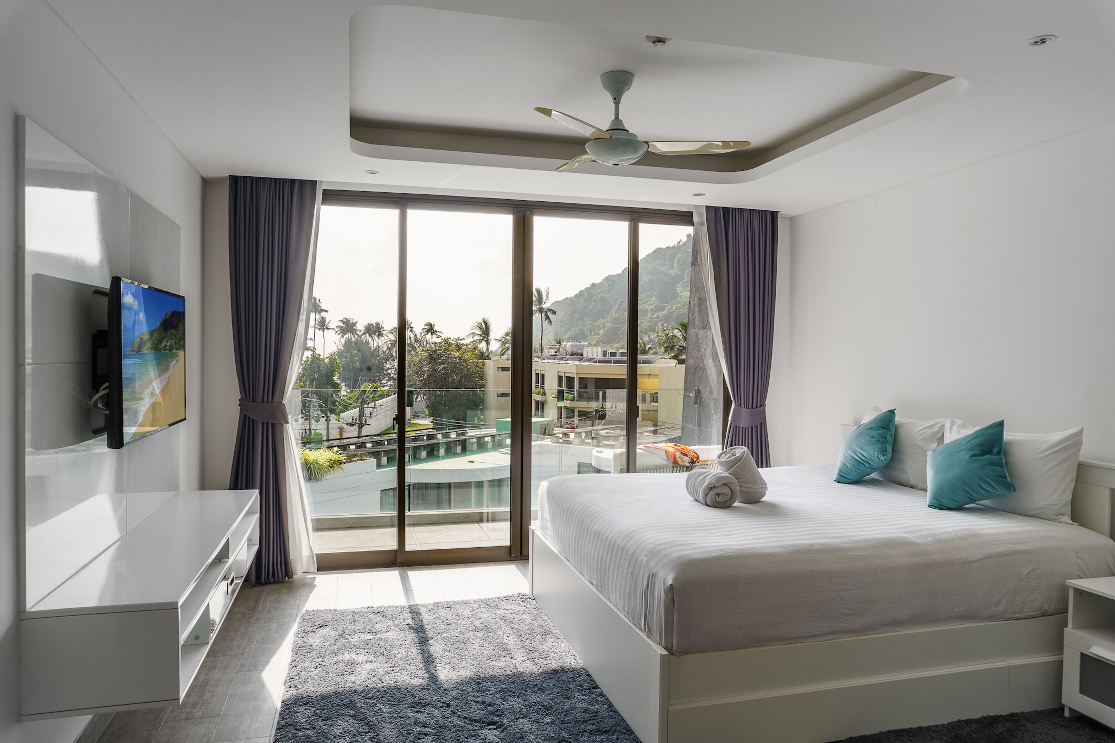 Family Apartment, Hill View | In-room safe, desk, laptop workspace, blackout curtains