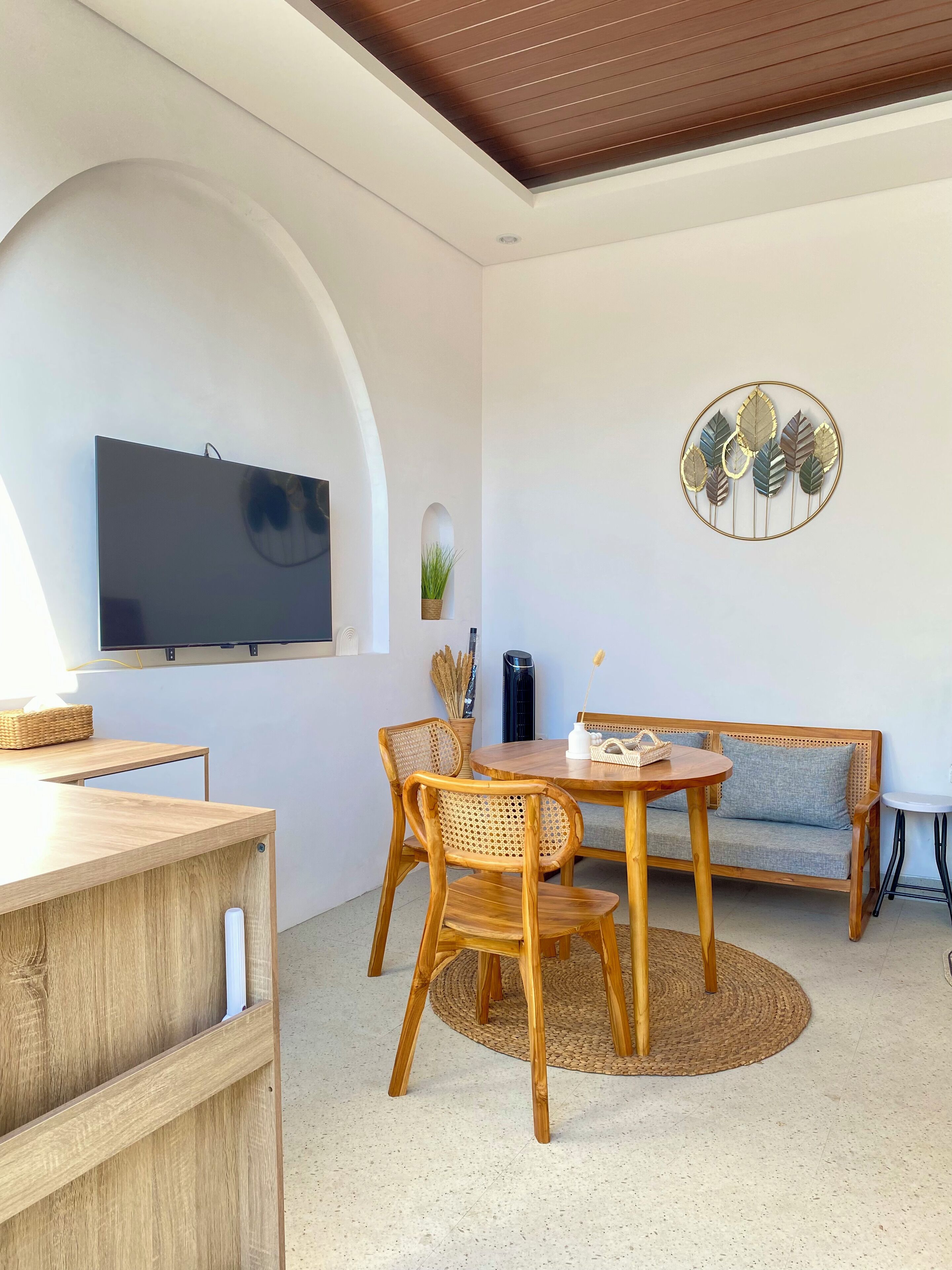 Deluxe-Villa, 2 Schlafzimmer, Poolblick | Wohnzimmer