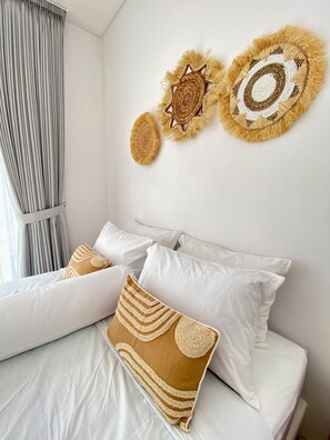 Deluxe Villa, 2 Bedrooms, Pool View | Select Comfort beds, desk, laptop workspace, free WiFi - Villa Eclipse A1 (Jimbaran)