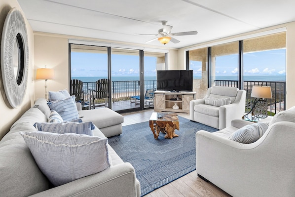 TV - Updated Corner 3BR w/ View: Suntide III - Unit 710 (South Padre Island)