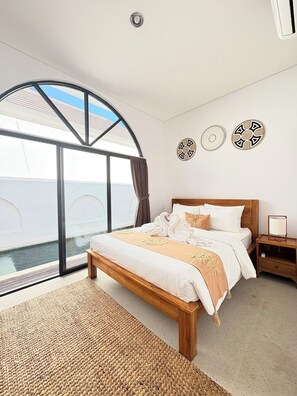 Deluxe-Villa, 2 Schlafzimmer, Poolblick | Select-Comfort-Betten, Zimmersafe, Schreibtisch