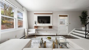 Living area - Luxury Designer Home near NYC + Free Parking (White Plains)