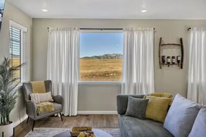 TV, fireplace - Family Friendly 5BR Mountain Views & Game Room with AC (Superior)