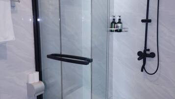 Classic Double Room, City View | Bathroom shower