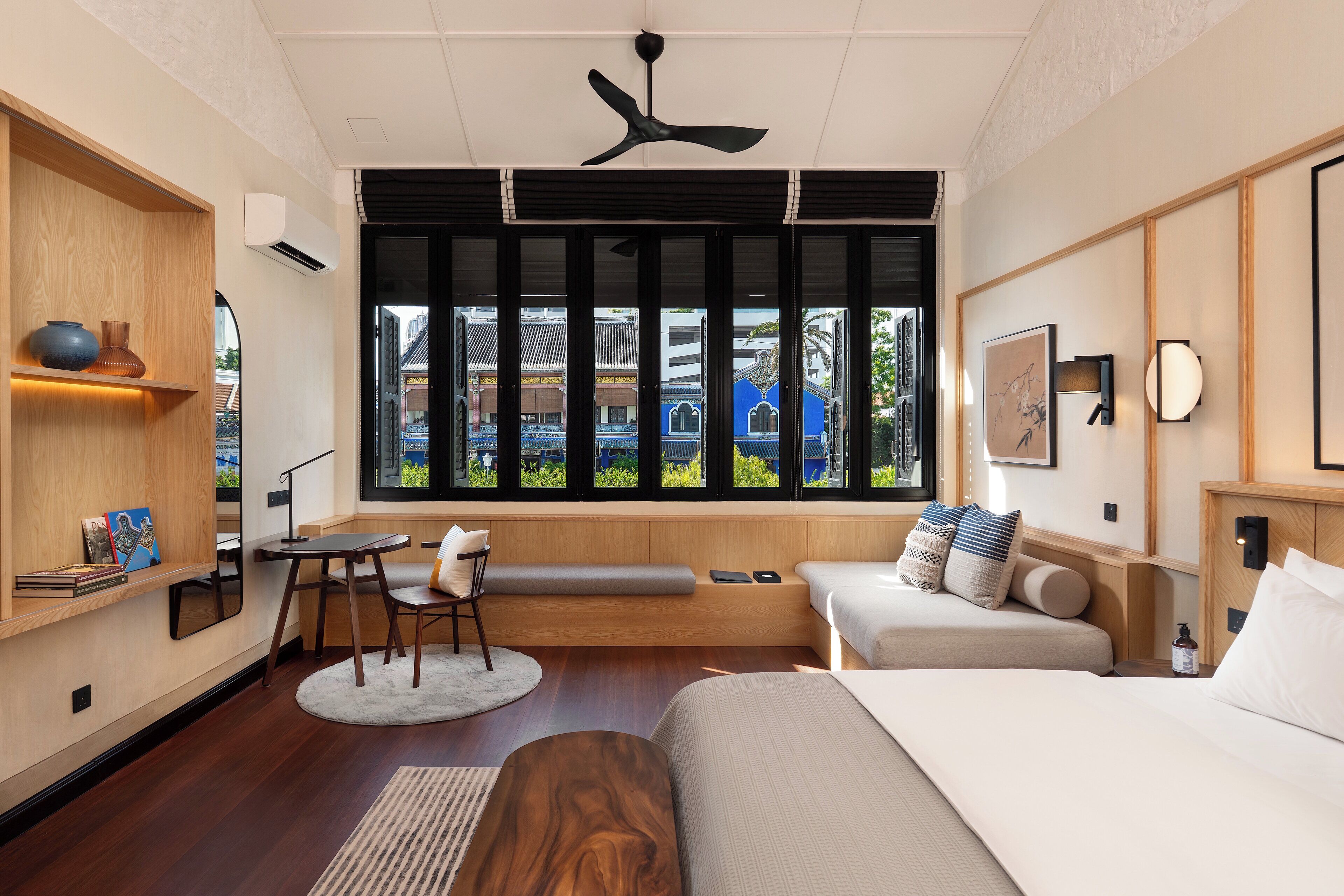 Free minibar items, in-room safe, desk, laptop workspace