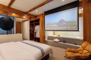 Habitación doble Elite, vista al jardín | Decoración personalizada, insonorización y wifi gratis 