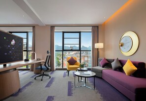 Luxury Suite, Mountain View | Desk, laptop workspace, blackout curtains, iron/ironing board - Hampton by Hilton Zhangjiajie National Forest Park (Zhangjiajie)