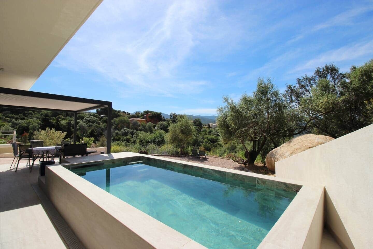 Piscina externa, piscina aquecida