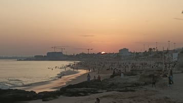 Beach nearby, white sand, beach shuttle, 6 beach bars