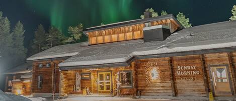 Majoituspaikan julkisivu