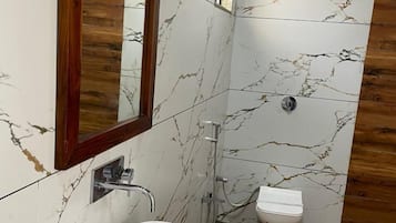 Free toiletries, hair dryer, towels, soap