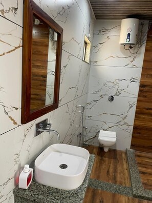 Free toiletries, hair dryer, towels, soap